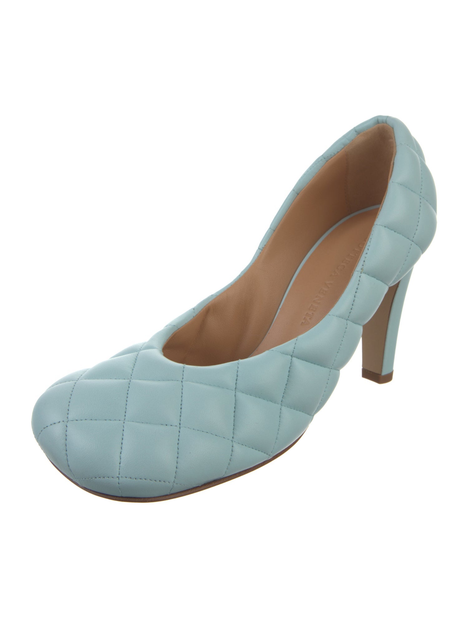 Bottega Veneta Quilted Pattern Leather Pumps w/ Tags