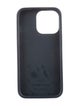Bottega Veneta Blue Rubber Phone Case w/ Embroidered Logo Style