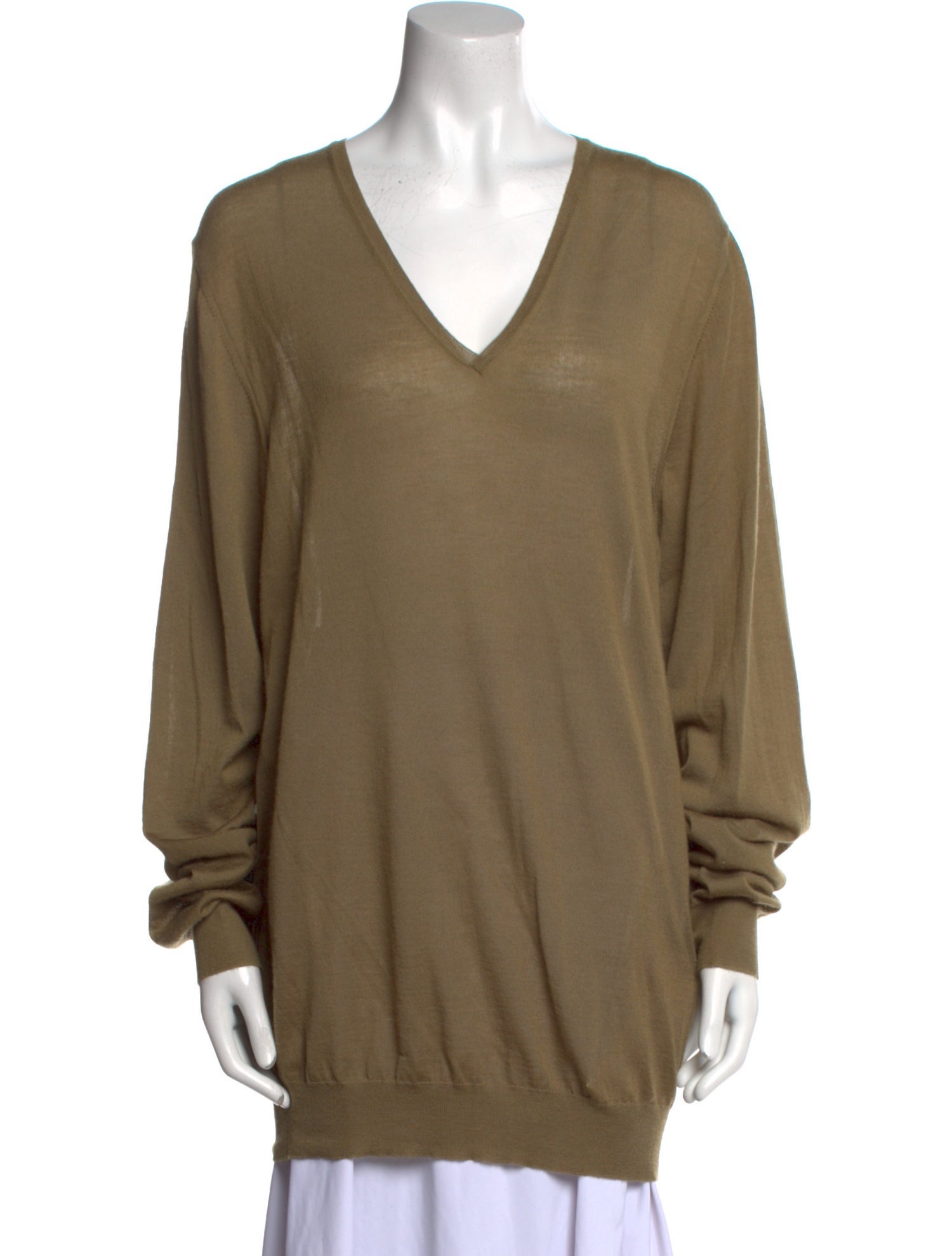 Bottega Veneta Cashmere V-Neck Sweatshirt