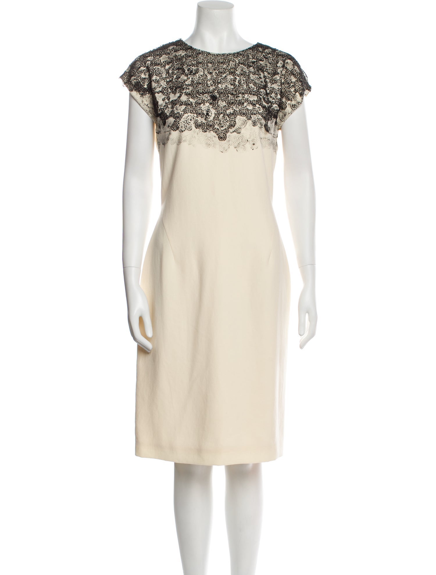 Bottega Veneta Bateau Neckline Knee-Length Dress