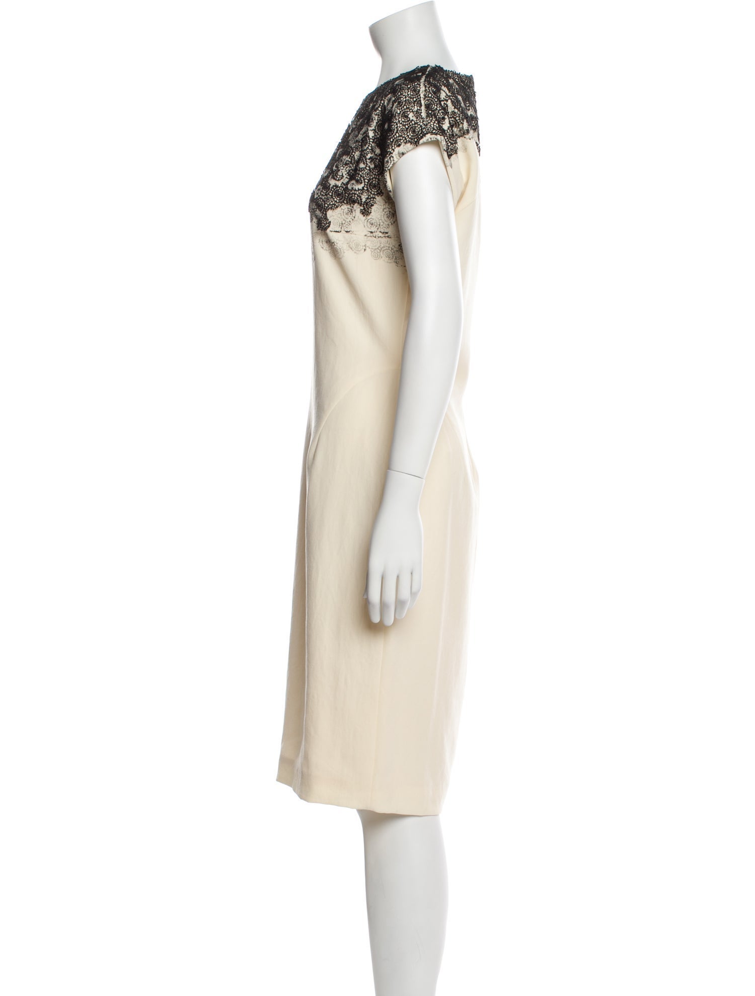 Bottega Veneta Bateau Neckline Knee-Length Dress