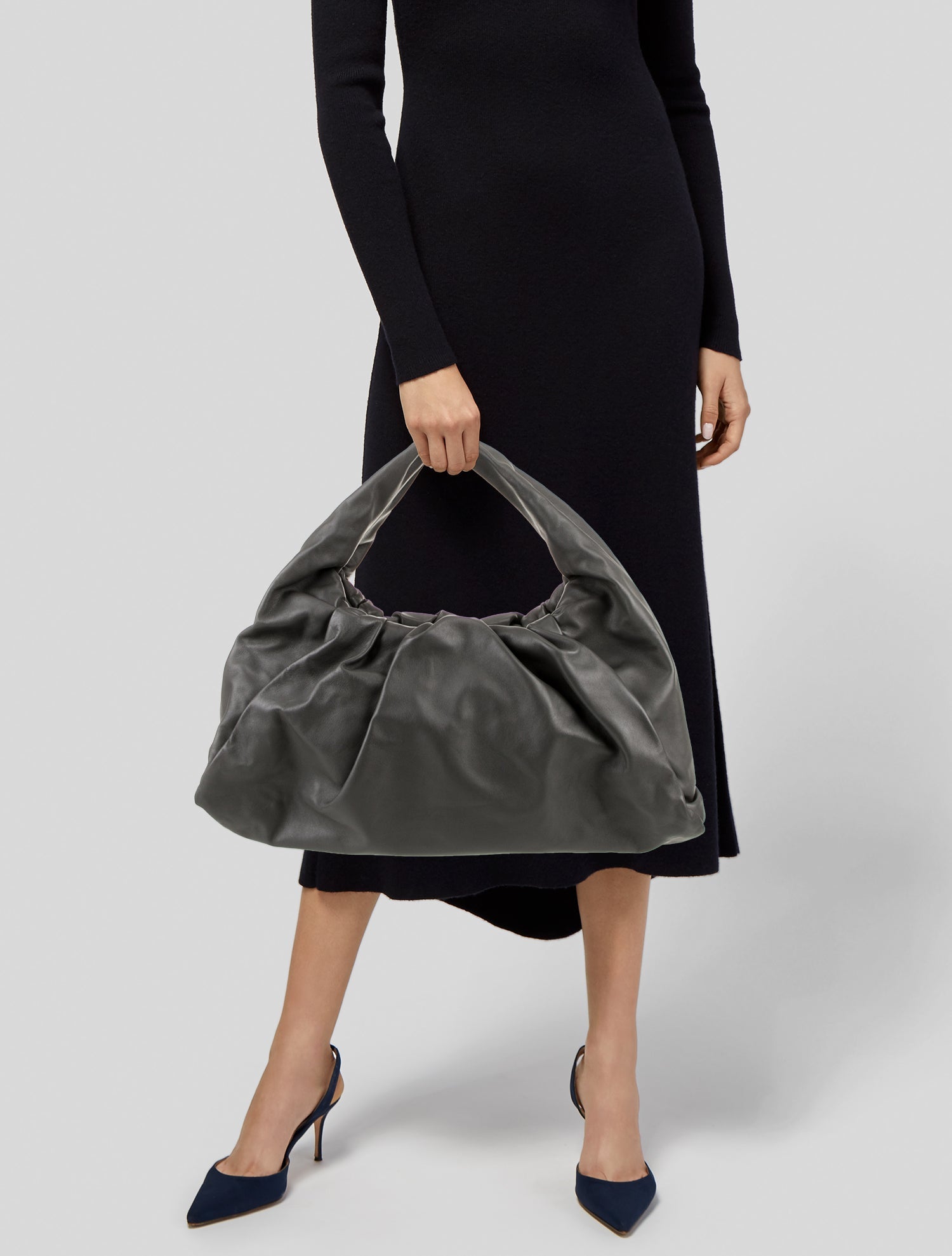 Bottega Veneta Leather Shoulder Pouch