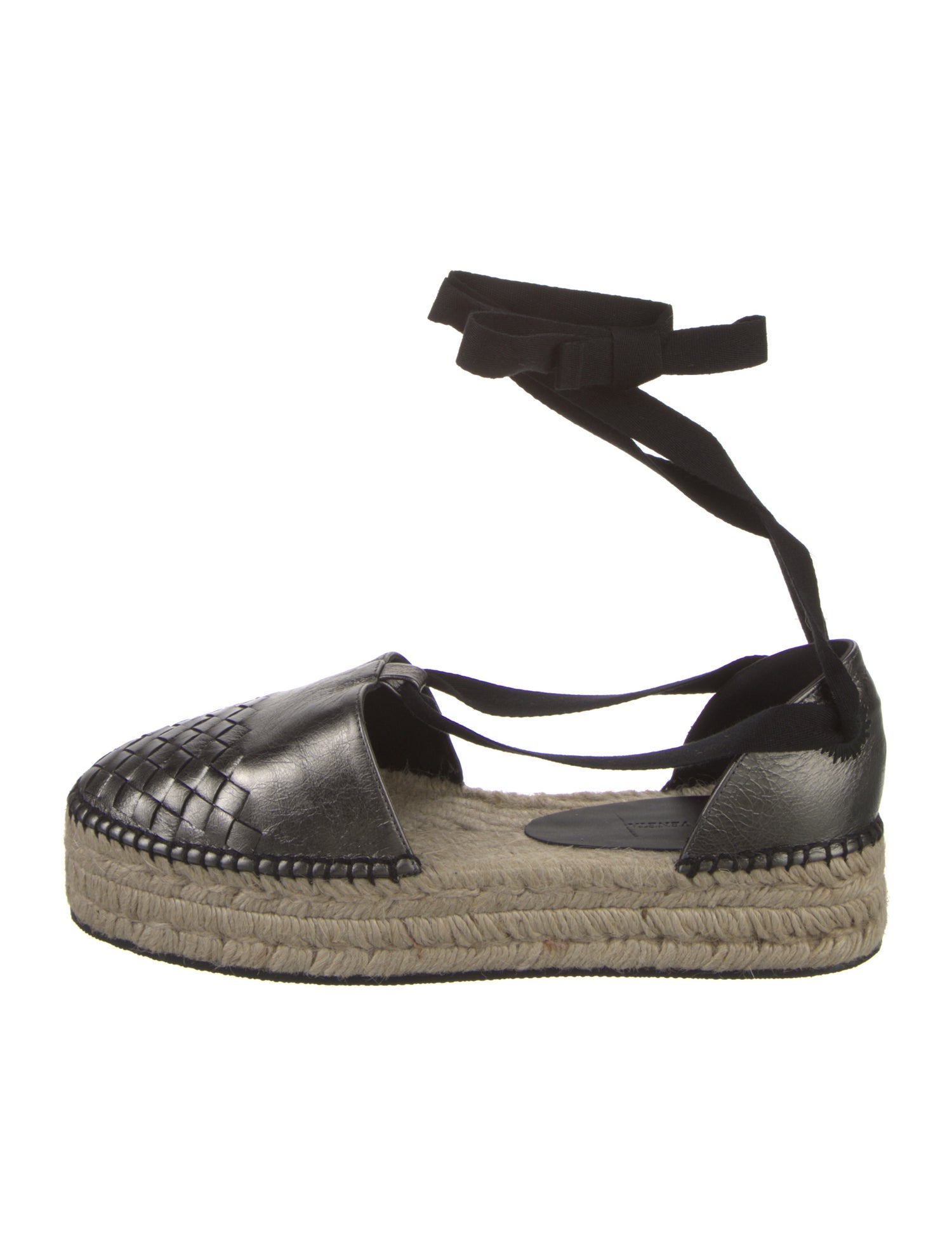 Bottega Veneta Intrecciato Weave Leather Espadrilles