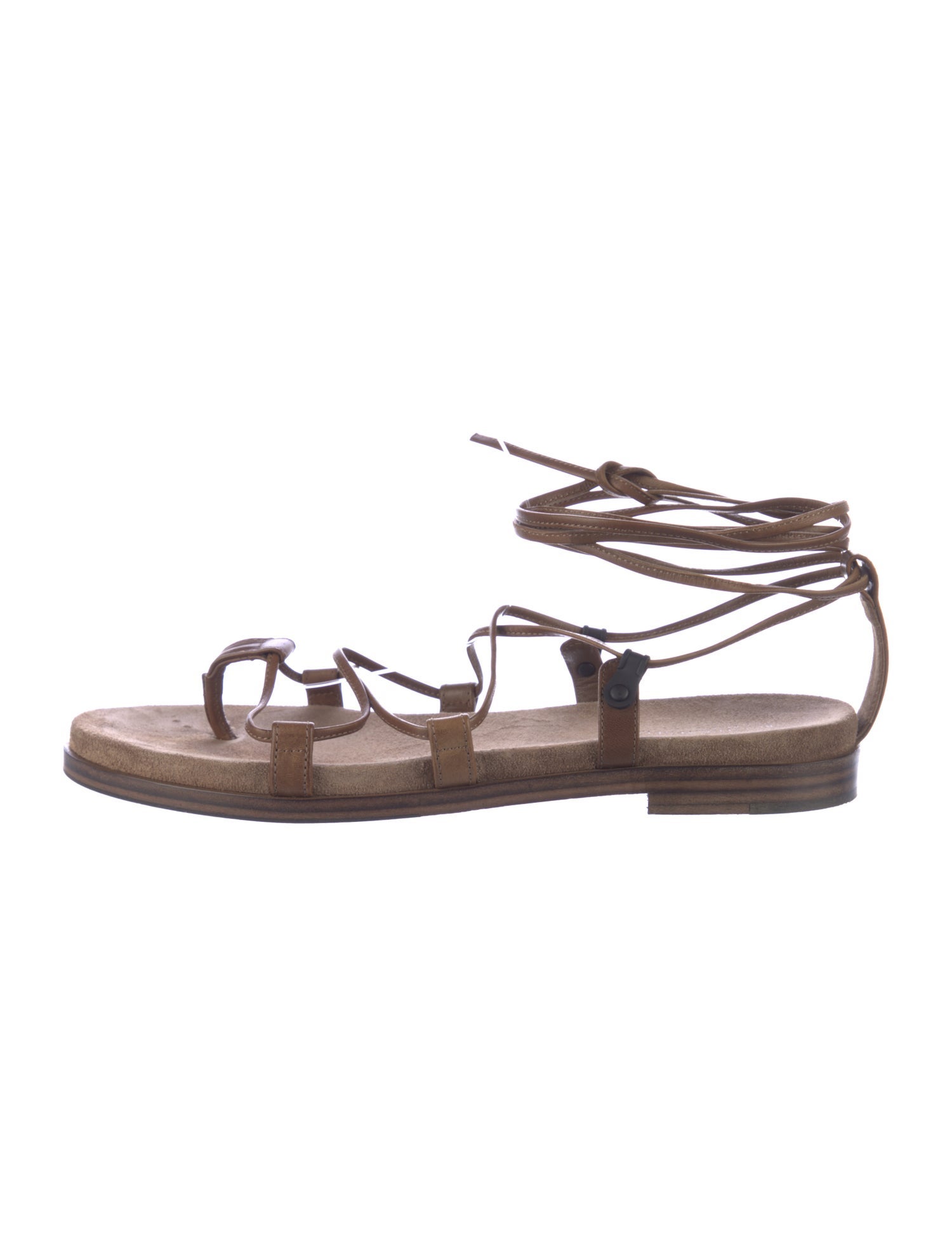 Bottega Veneta Leather Gladiator Sandals