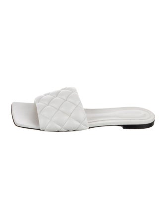 Bottega Veneta Intrecciato Weave Leather Slides