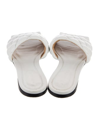 Bottega Veneta Intrecciato Weave Leather Slides