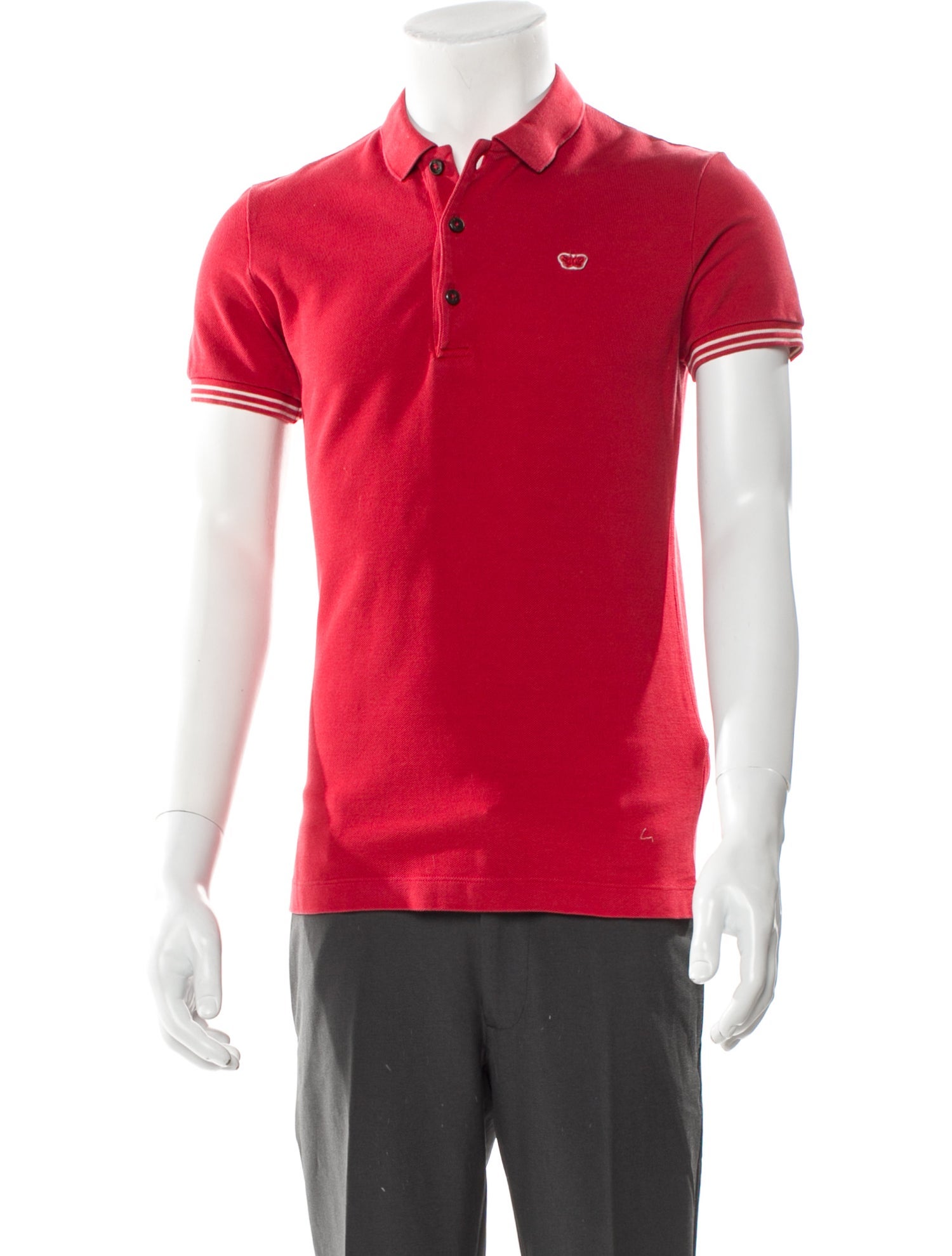 Bottega Veneta V-Neck Short Sleeve Polo Shirt