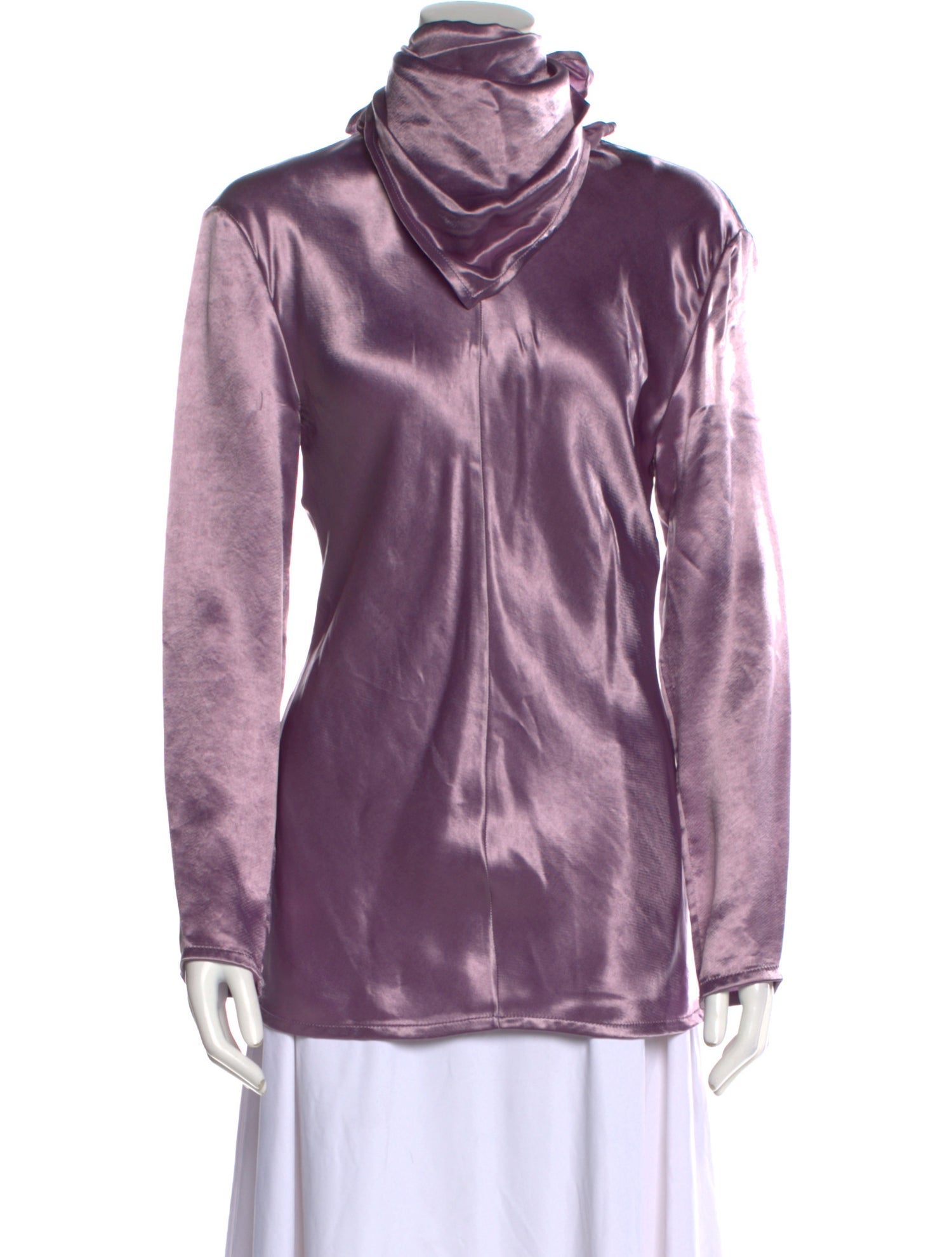 Bottega Veneta Silk Cowl Neck Sweatshirt