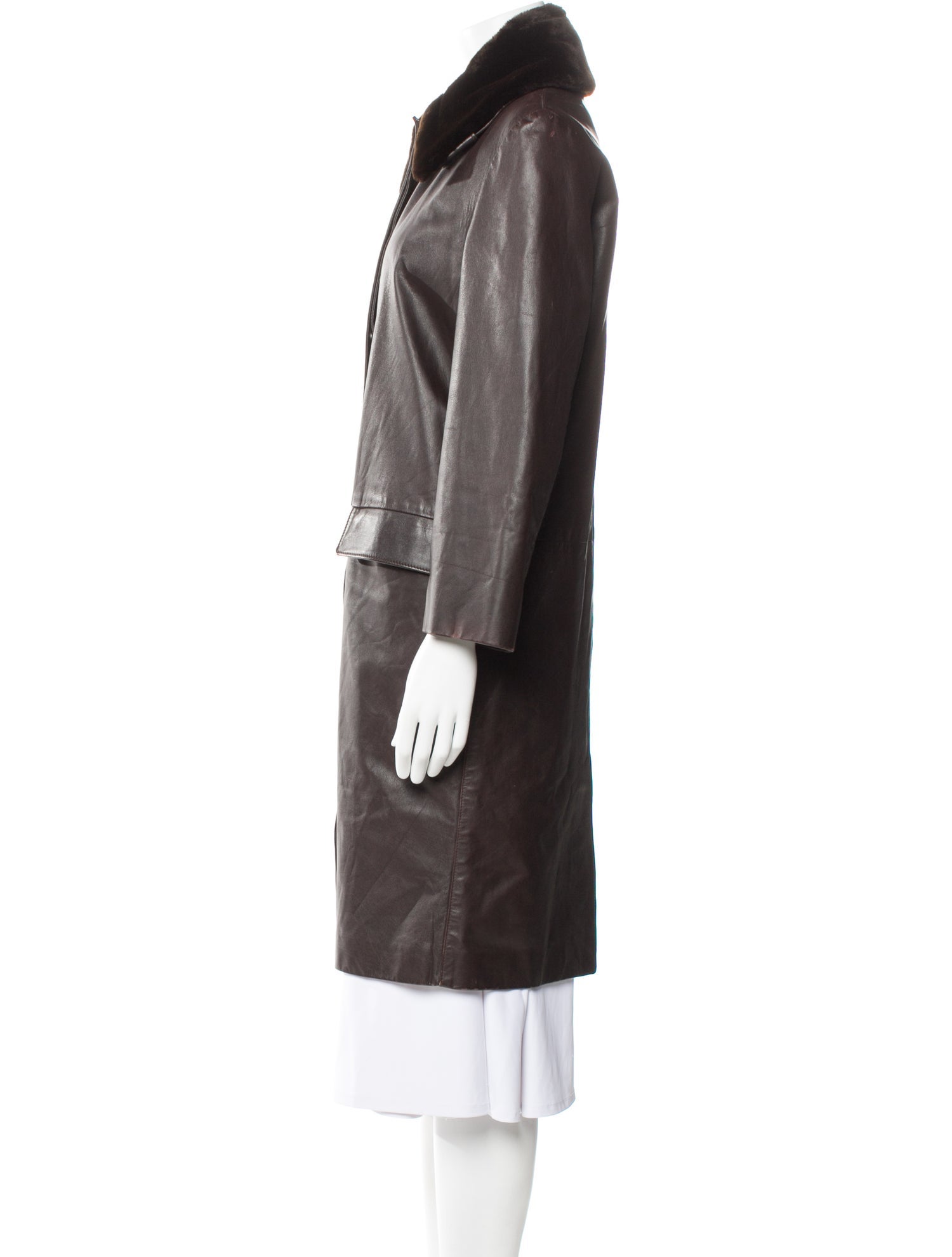 Bottega Veneta Leather Coat
