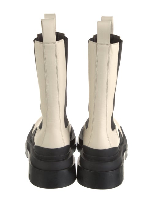 Bottega Veneta Leather Colorblock Pattern Chelsea Boots