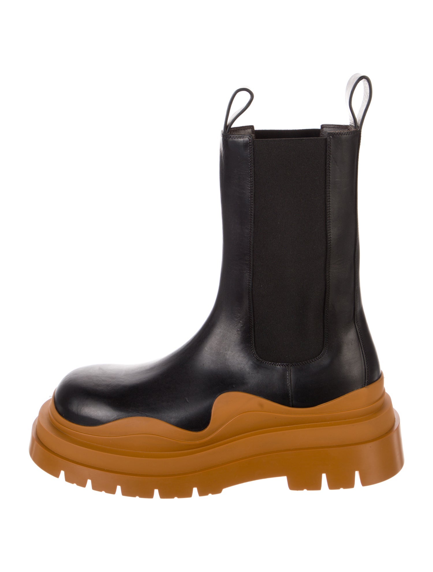 モカ Maison Margiela 2009 Speed Bike Leather Sneakers - Black