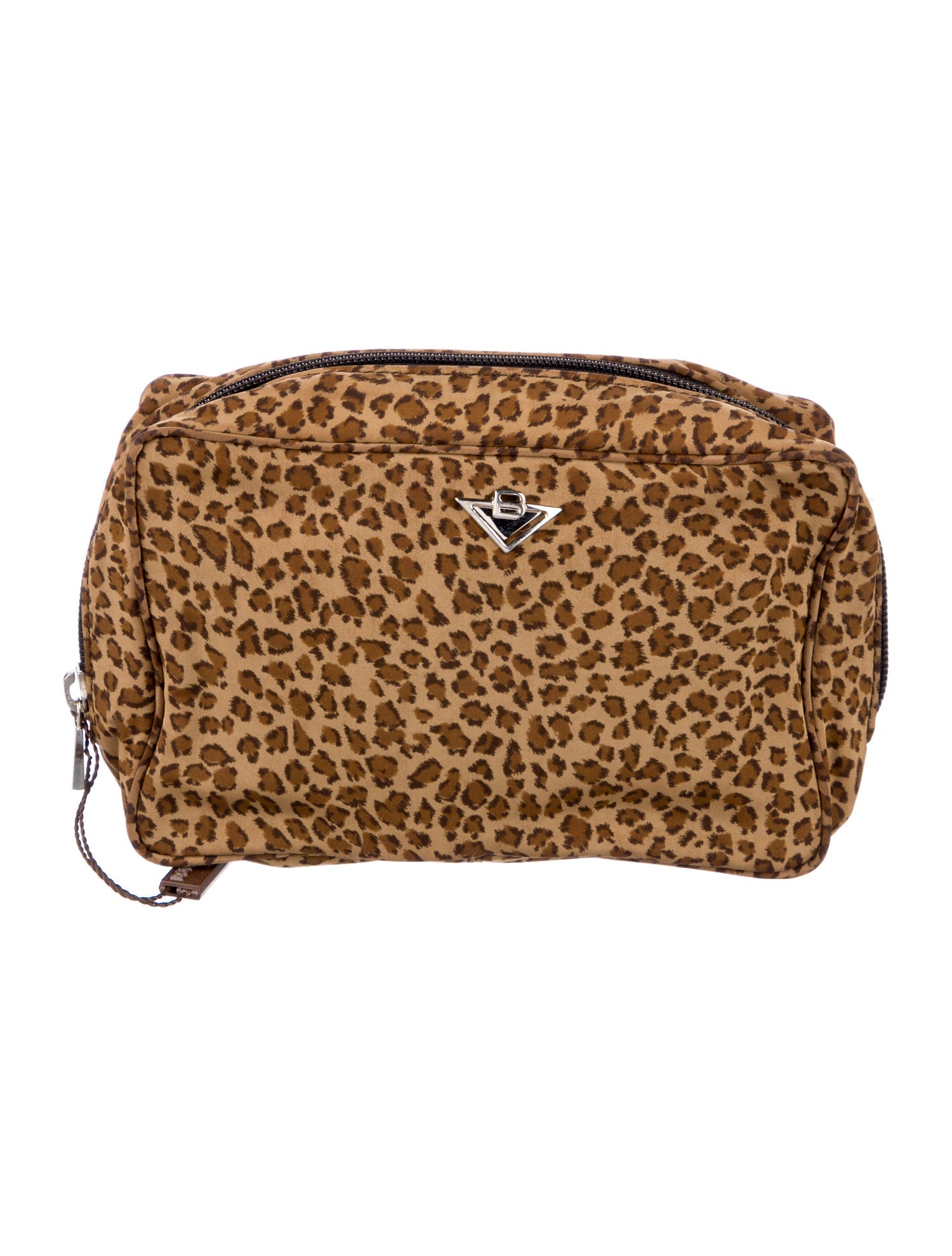 Bottega Veneta Fabric Animal Print Cosmetic Bag