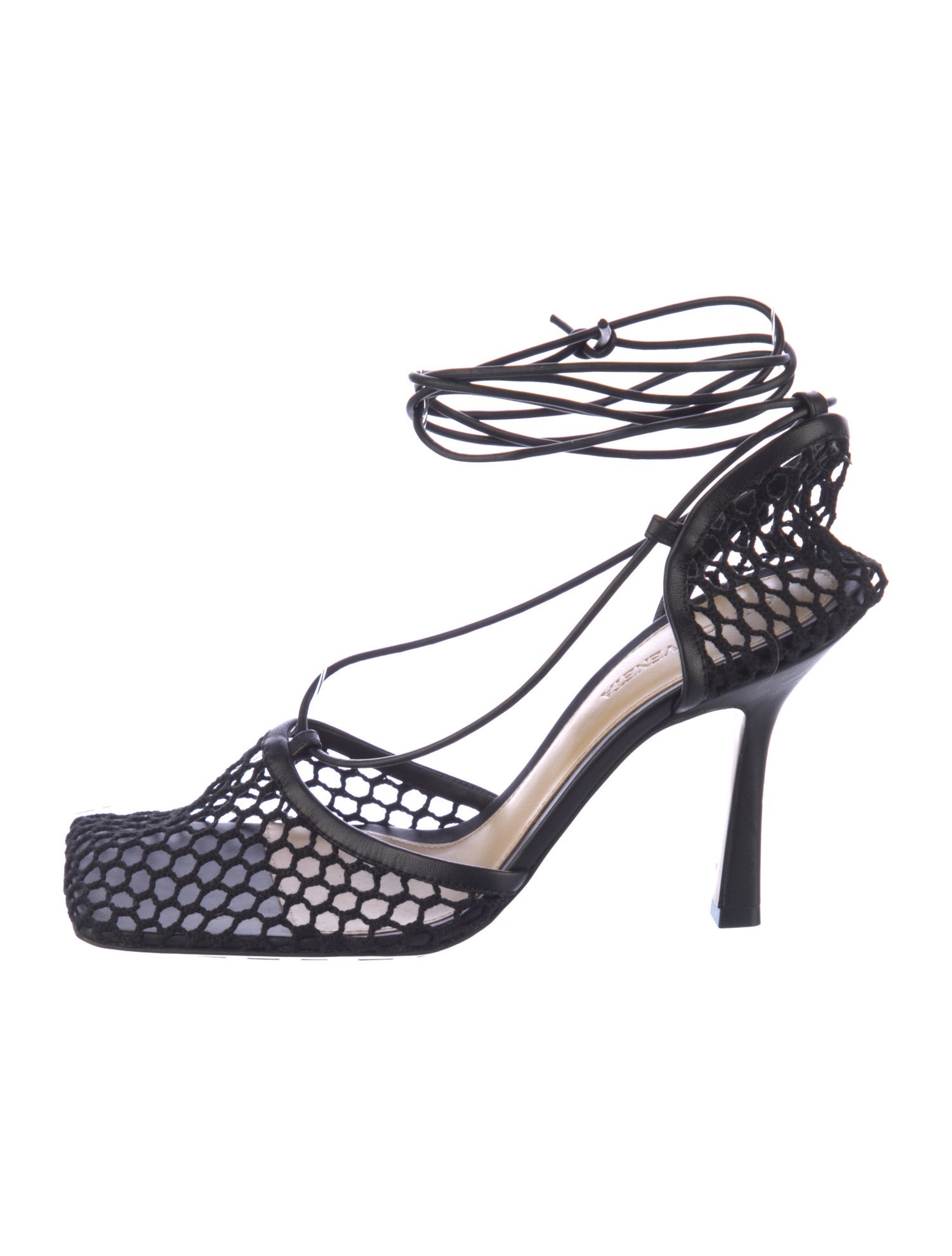 Bottega Veneta Mesh T-Strap Pumps