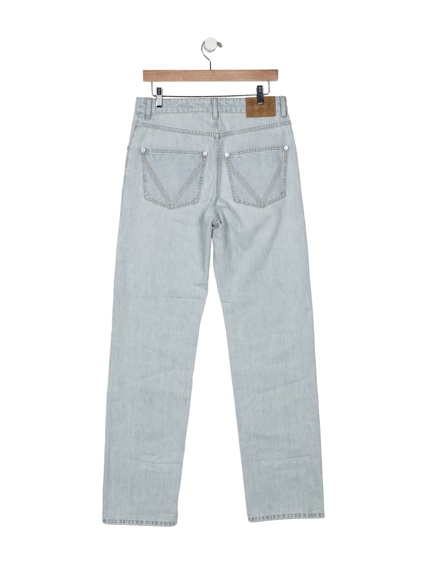 Bottega Veneta High-Rise Straight Leg Jeans