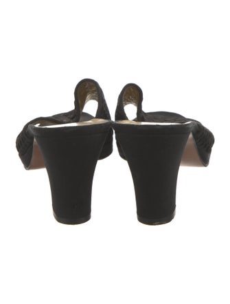 Bottega Veneta Intrecciato Weave Satin Slides