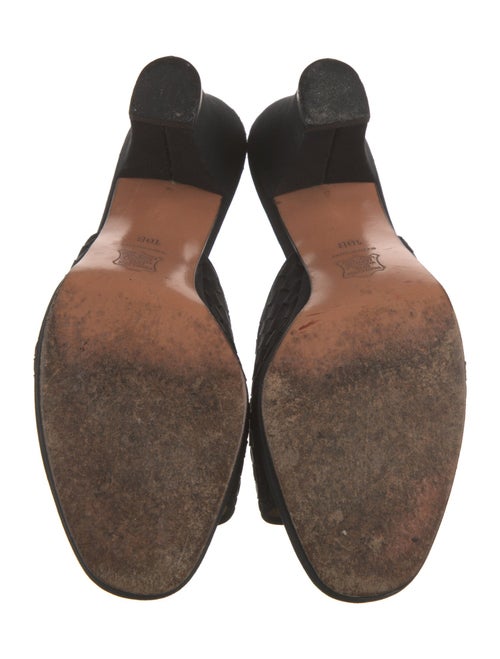 Bottega Veneta Intrecciato Weave Satin Slides