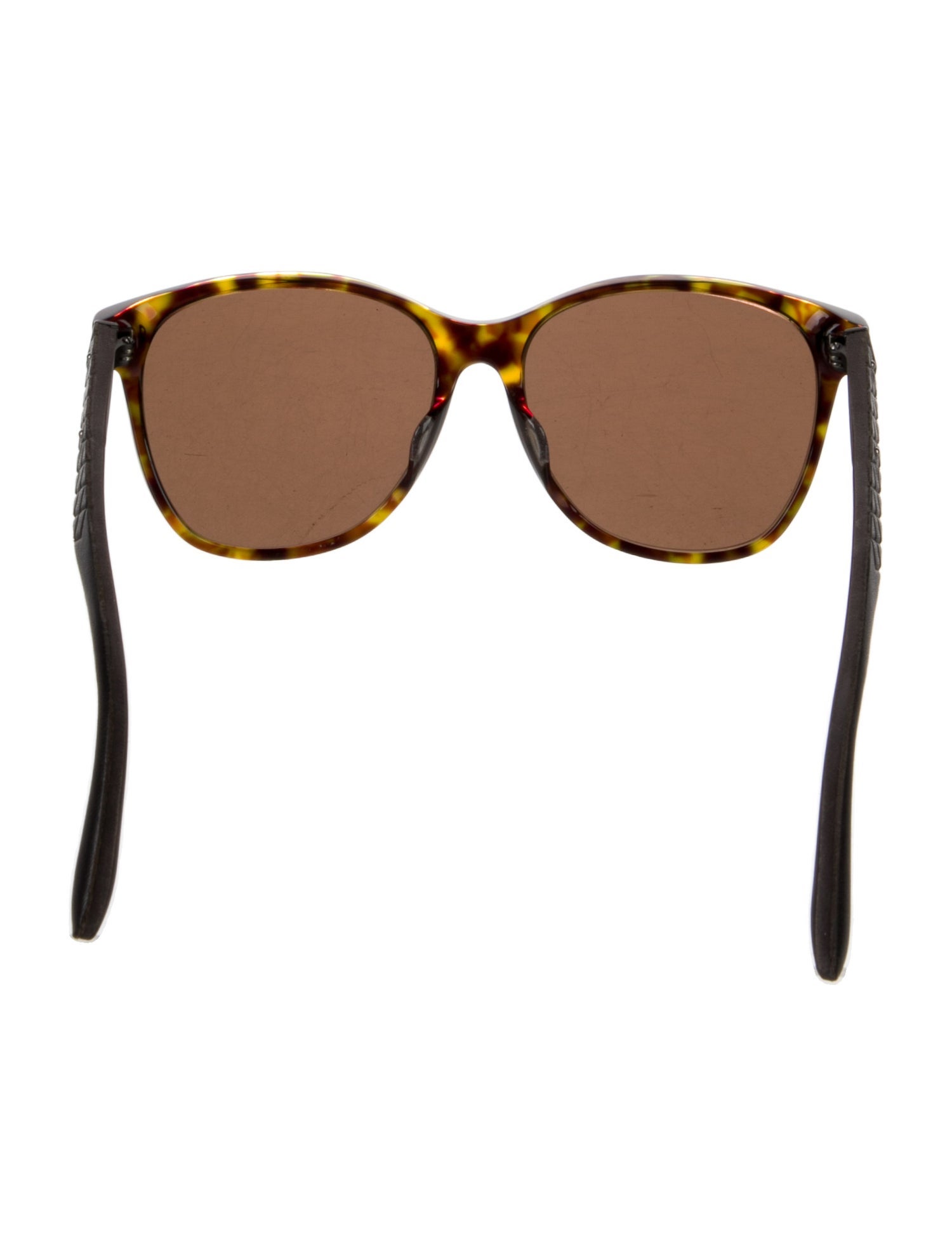 Bottega Veneta Intrecciato Weave Wayfarer Sunglasses