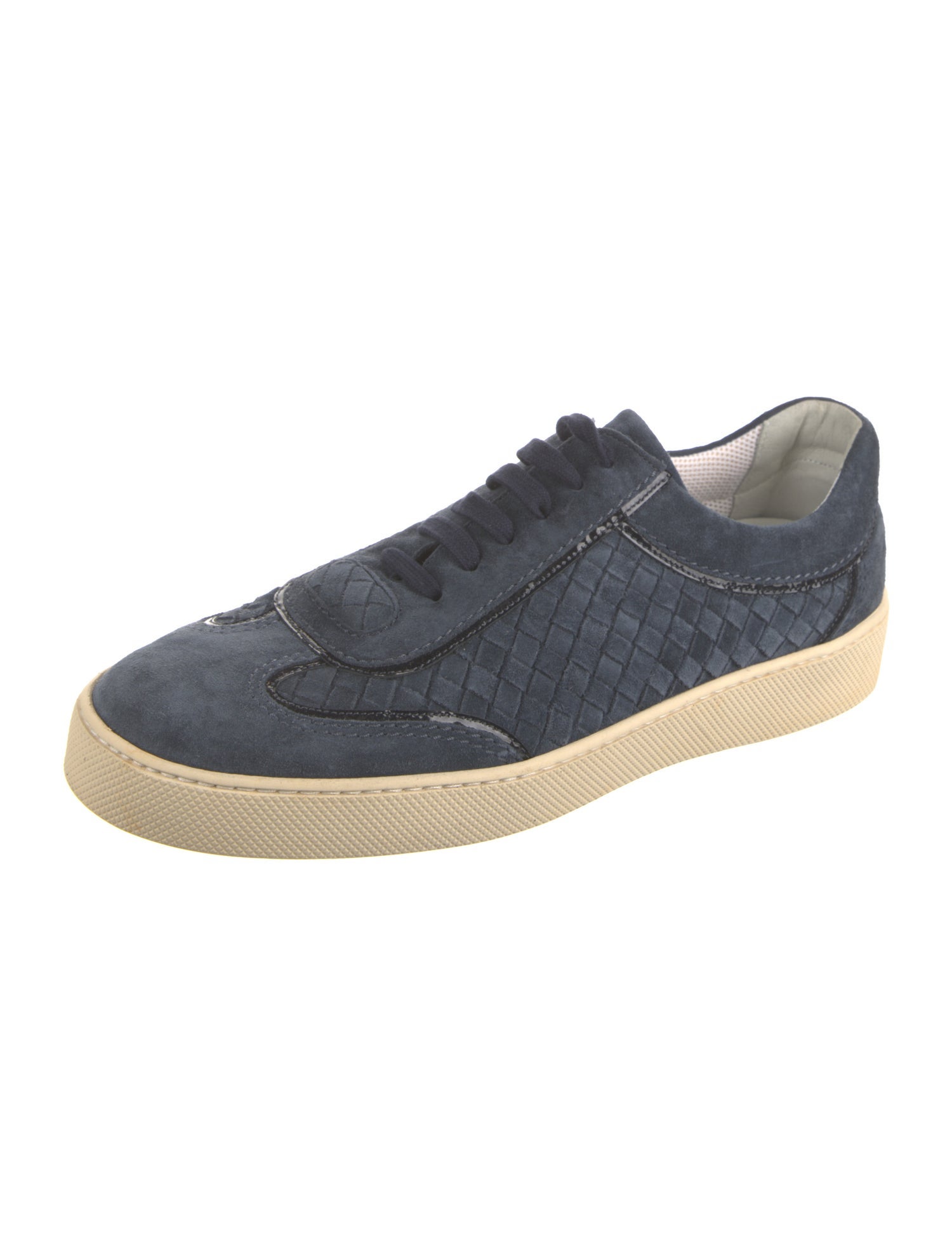 Bottega Veneta Intrecciato Weave Suede Sneakers