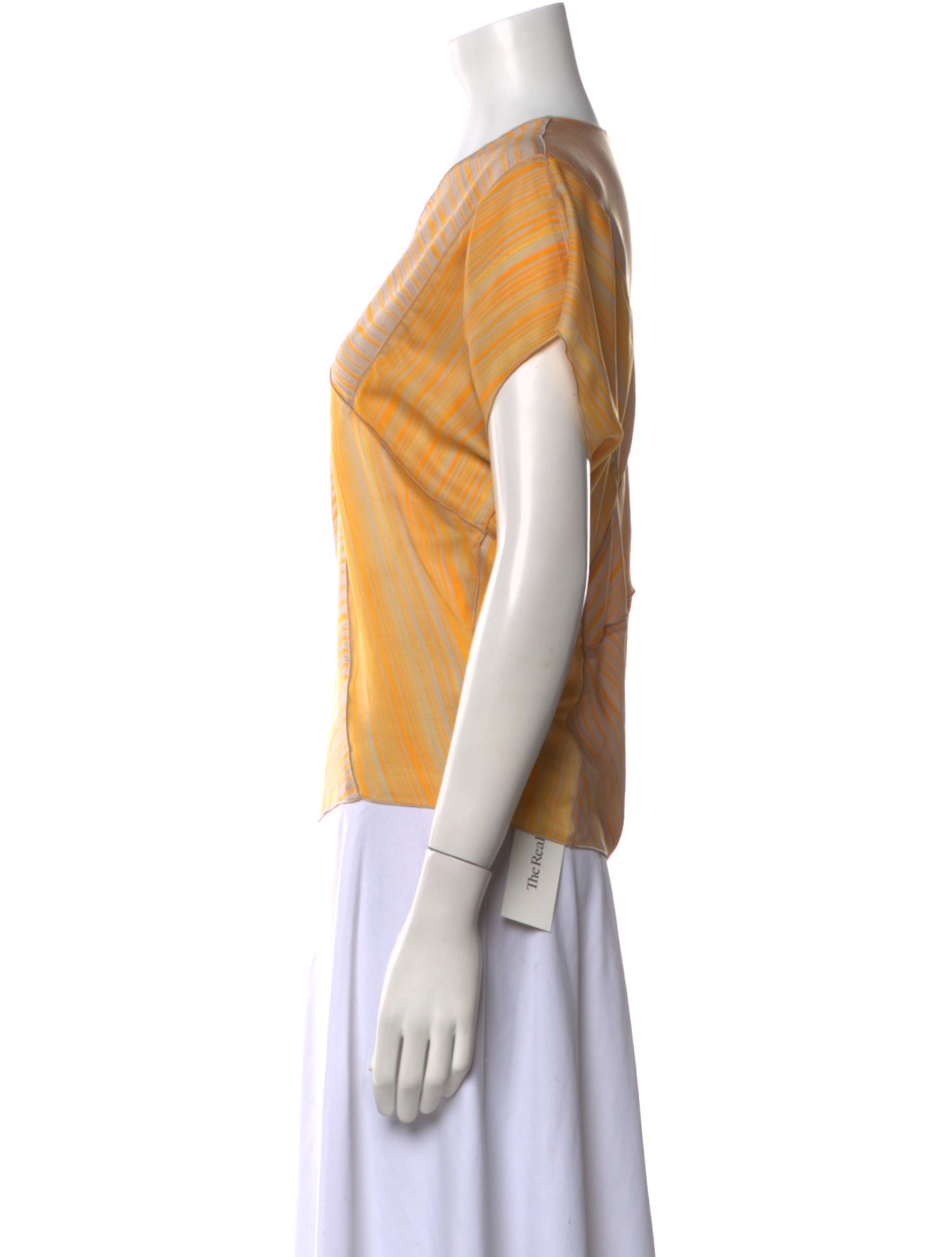 Bottega Veneta Striped V-Neck Top