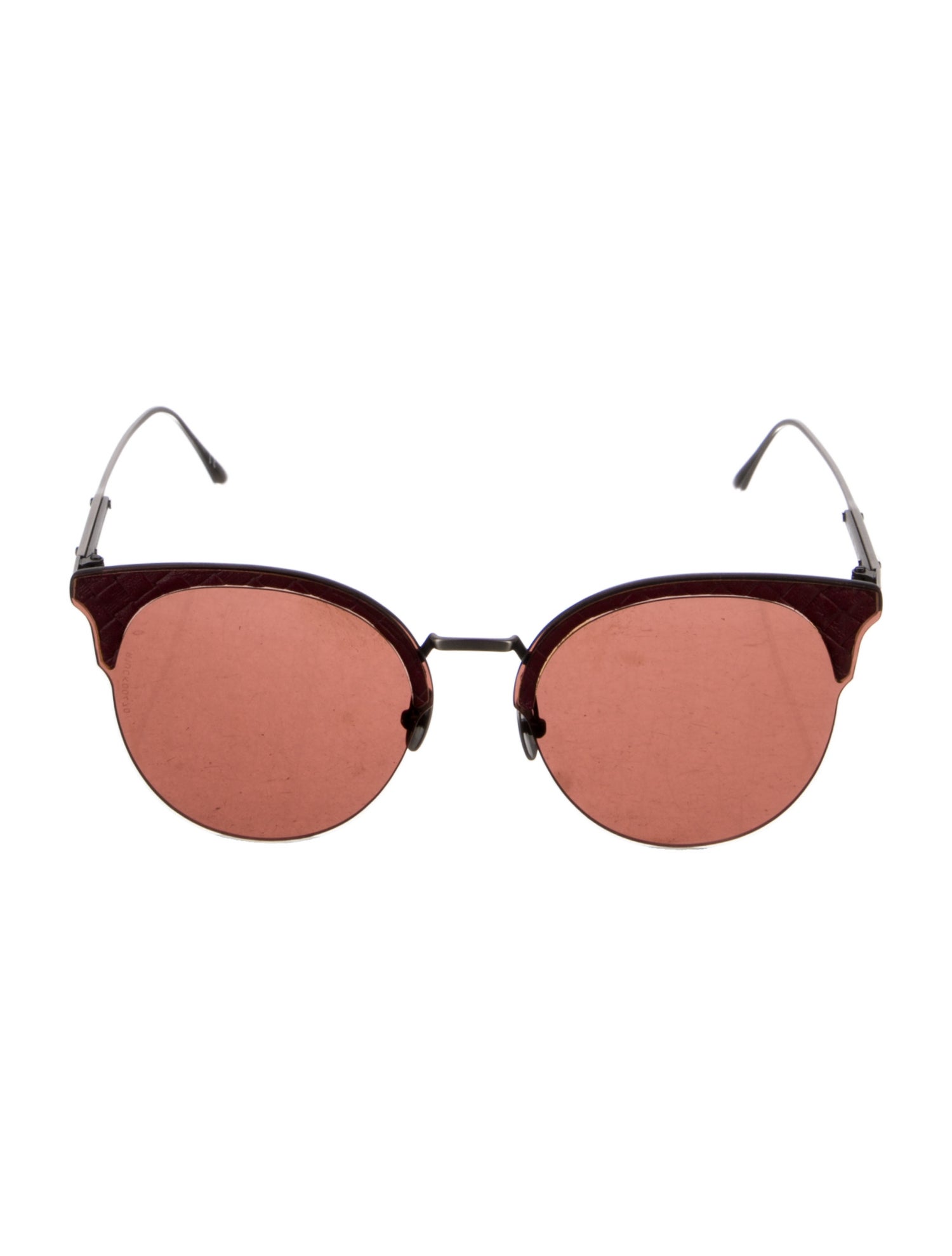 Bottega Veneta Round Tinted Sunglasses