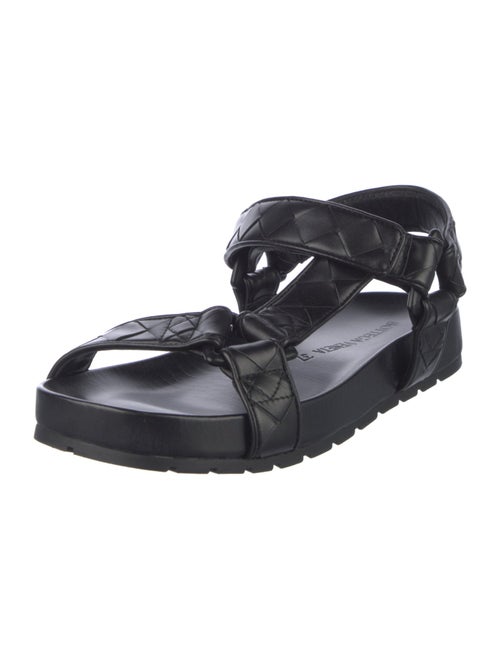 Bottega Veneta Intrecciato Weave Leather T-Strap Sandals