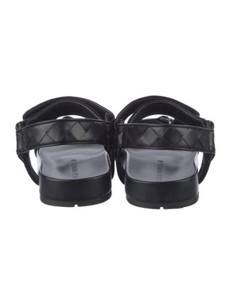 Bottega Veneta Intrecciato Weave Leather T-Strap Sandals