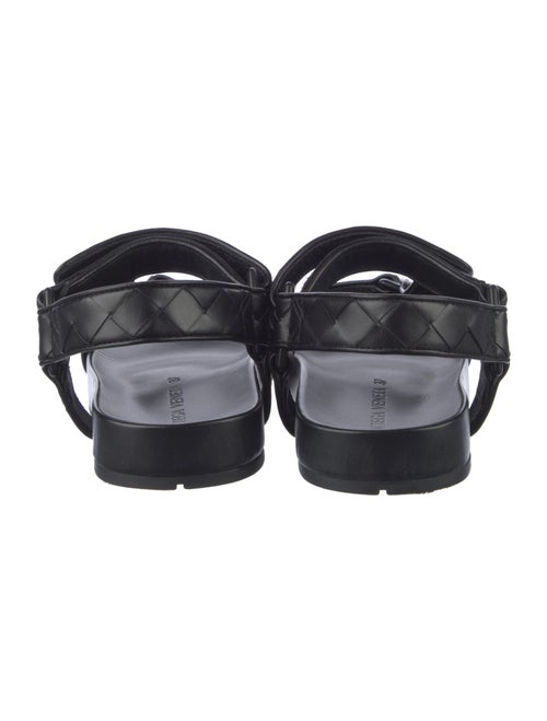 Bottega Veneta Intrecciato Weave Leather T-Strap Sandals