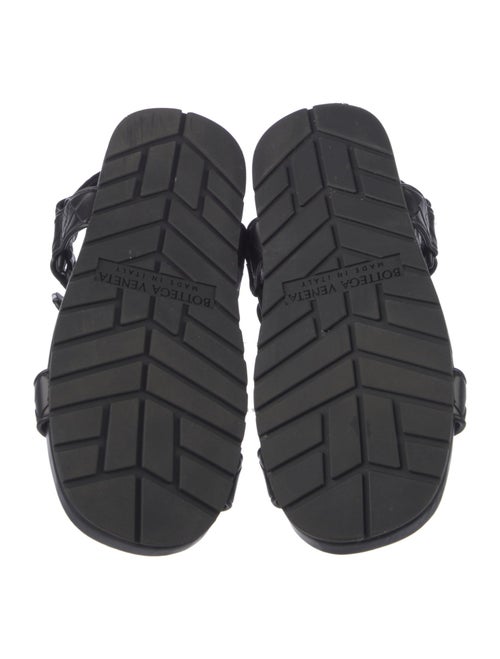 Bottega Veneta Intrecciato Weave Leather T-Strap Sandals