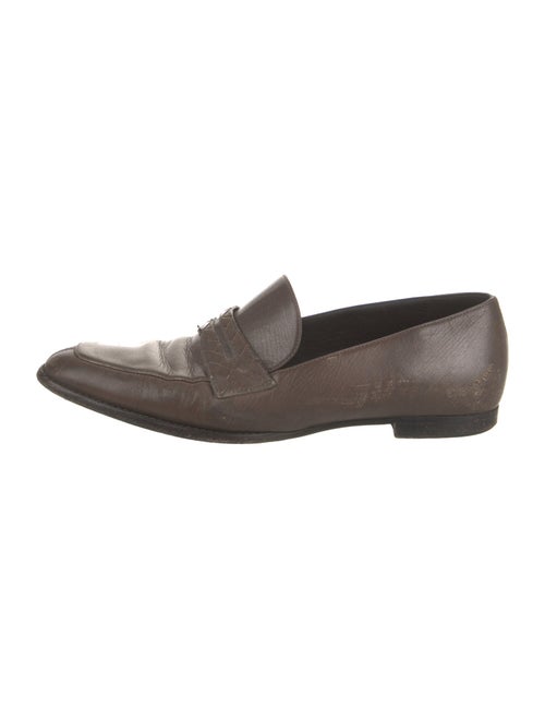 Bottega Veneta Intrecciato Weave Leather Loafers