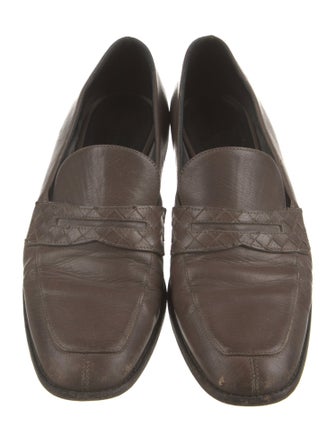 Bottega Veneta Intrecciato Weave Leather Loafers