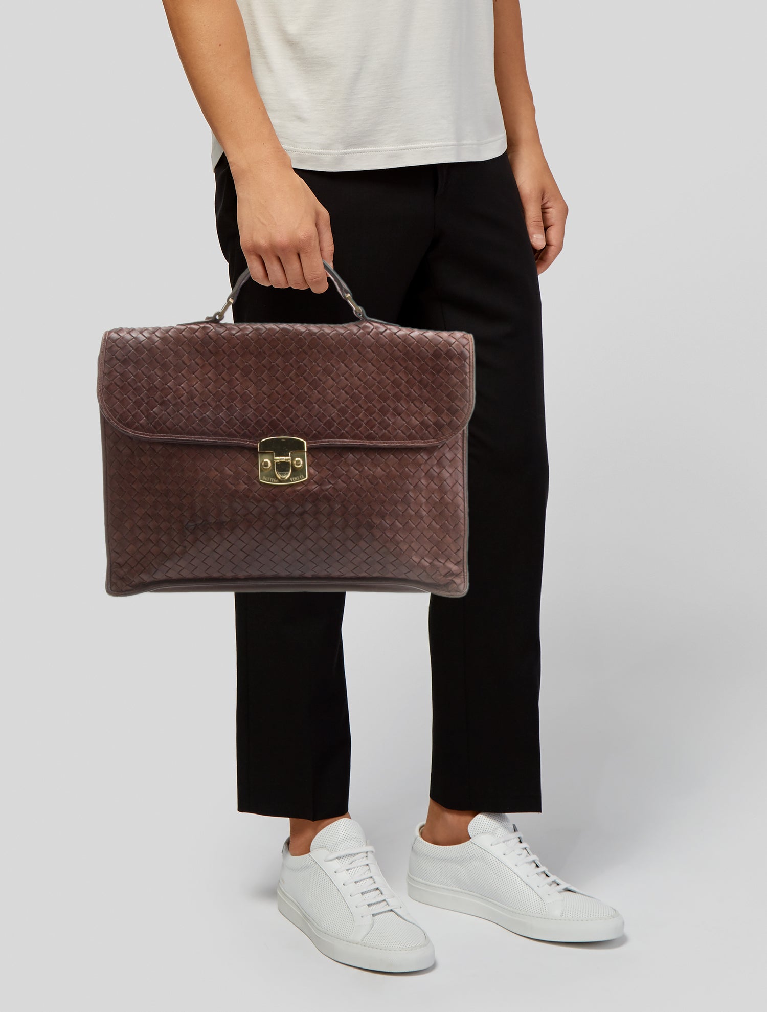 Bottega Veneta Intrecciato Briefcase Vintage