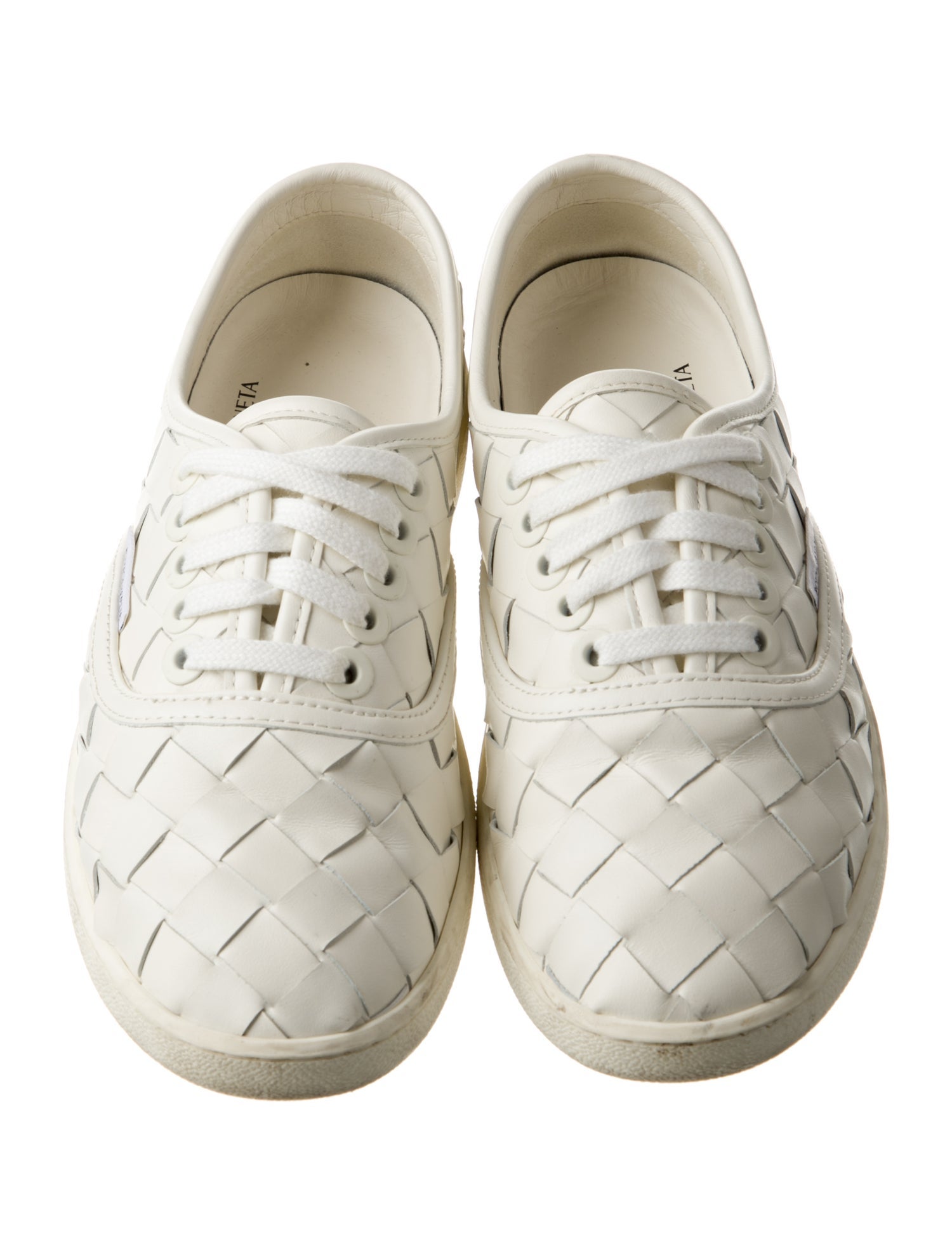 Bottega Veneta Intrecciato Weave Leather Sneakers