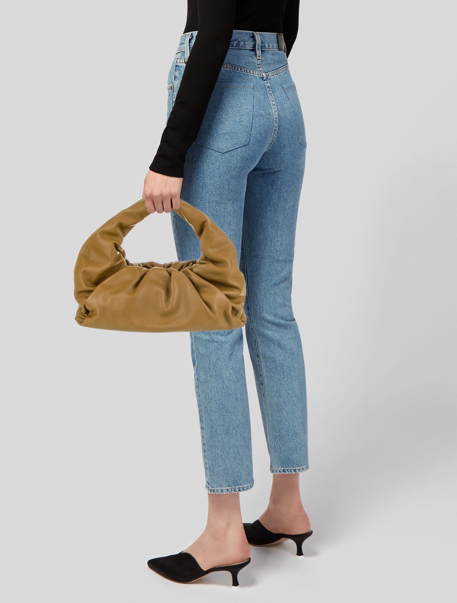 Bottega Veneta Leather Shoulder Pouch