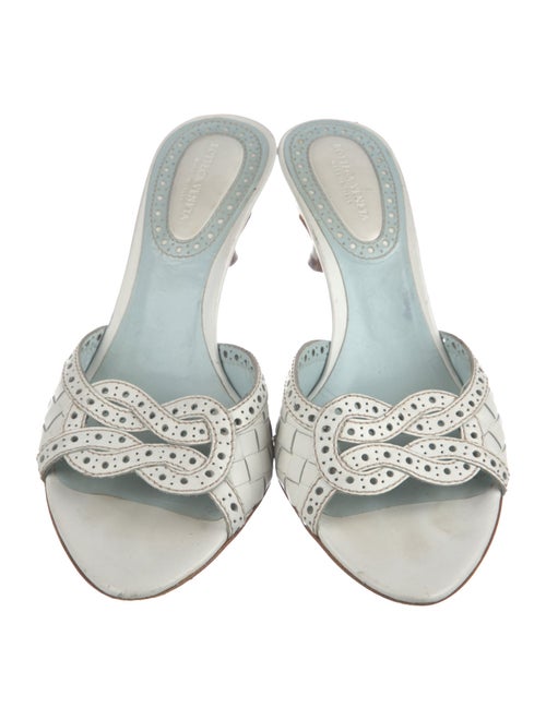 Bottega Veneta Intrecciato Weave Leather Slides