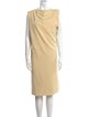 Bottega Veneta Bateau Neckline Knee-Length Dress