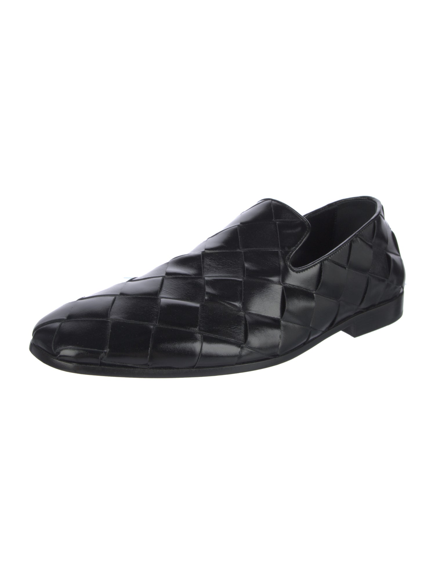 Bottega Veneta Intrecciato Weave Leather Loafers