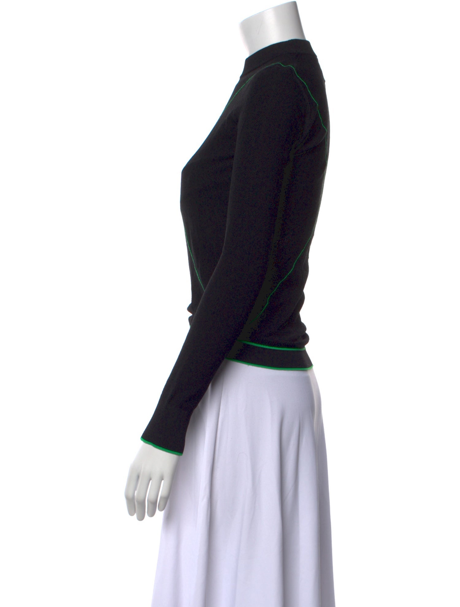 Bottega Veneta Mock Neck Long Sleeve Sweatshirt