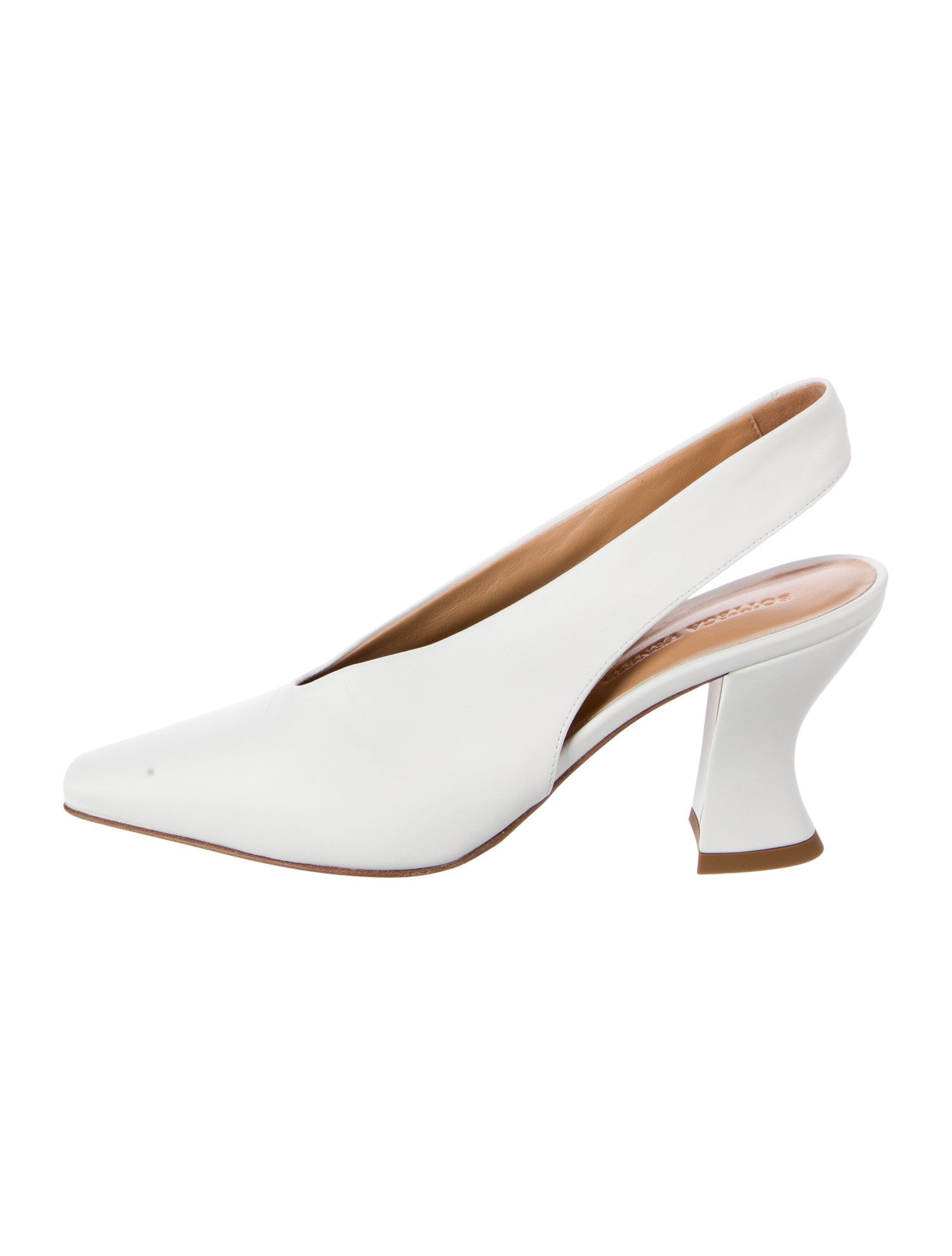 Bottega Veneta Leather Slingback Flats