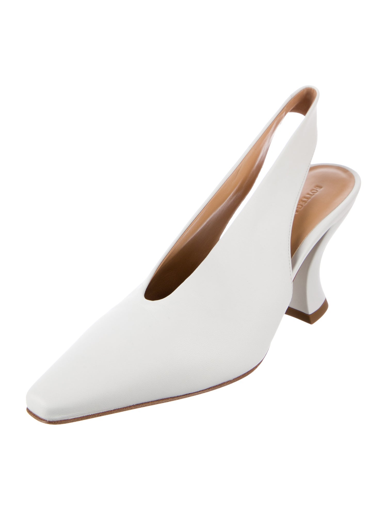 Bottega Veneta Leather Slingback Flats