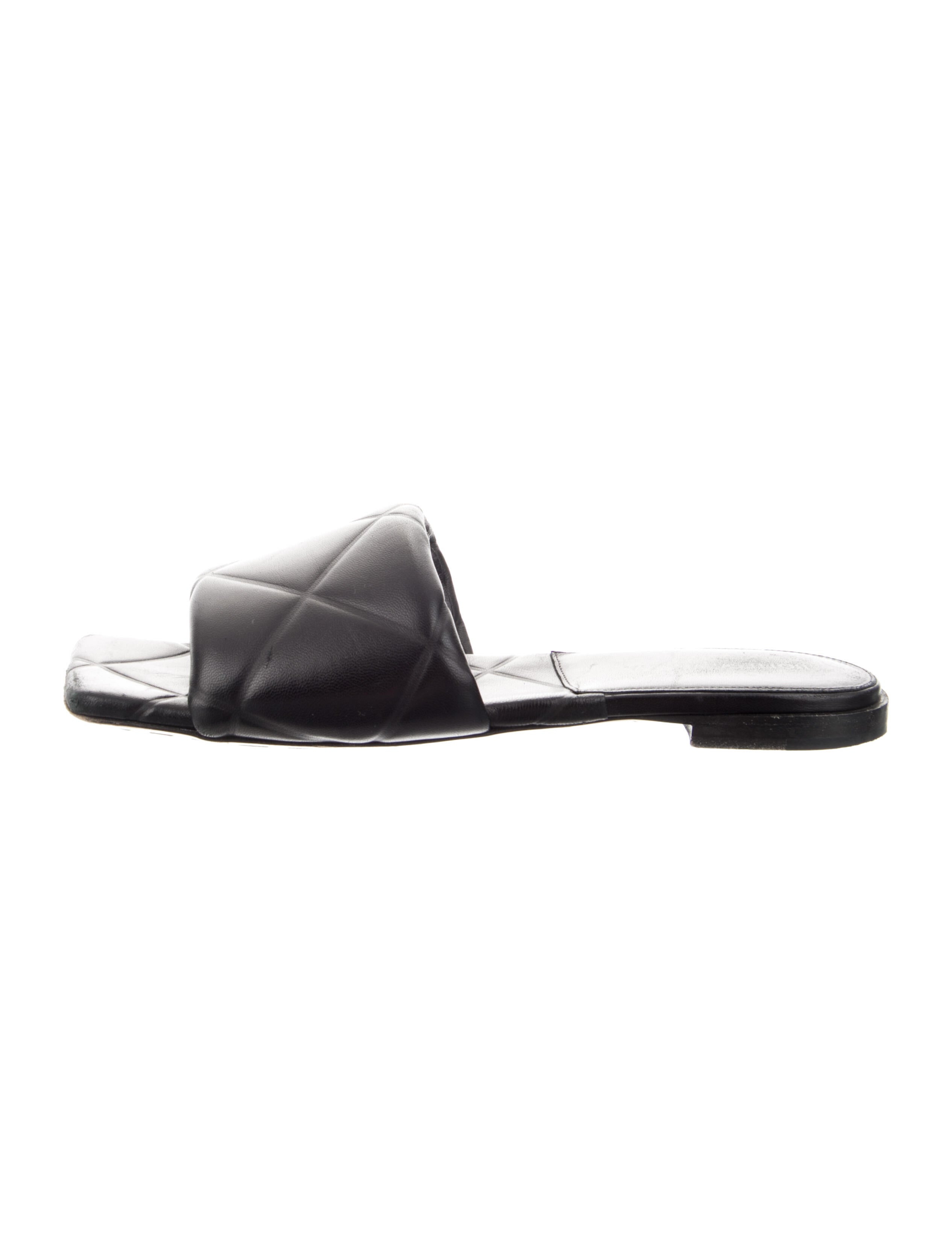 Bottega Veneta Intrecciato Weave Leather Slides