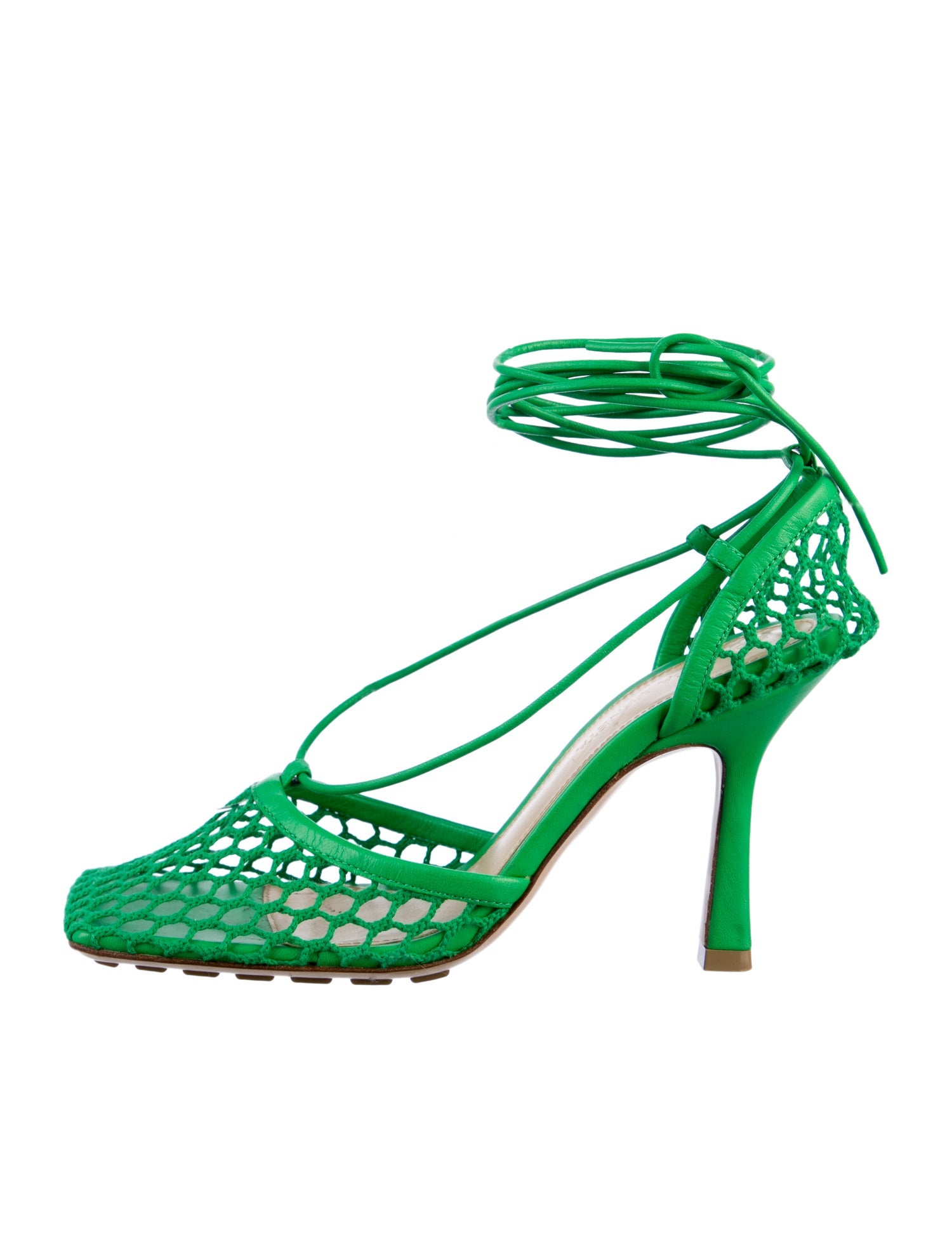 Bottega Veneta Mesh Mesh Accents Sandals