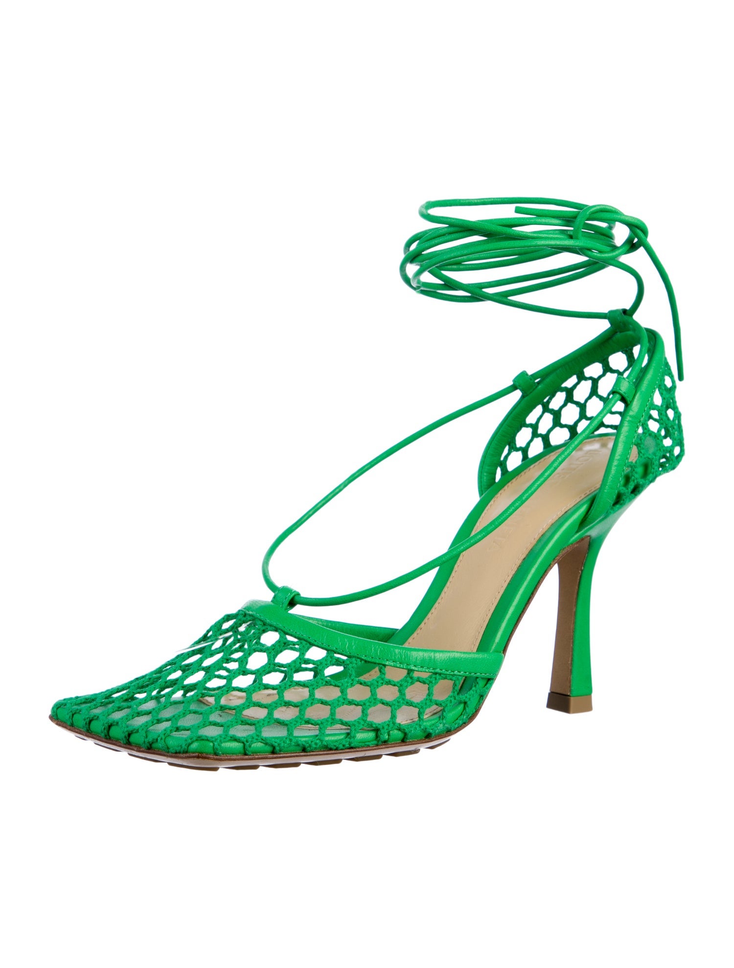 Bottega Veneta Mesh Mesh Accents Sandals