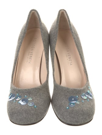 Bottega Veneta Wool Sequin Embellishments Pumps