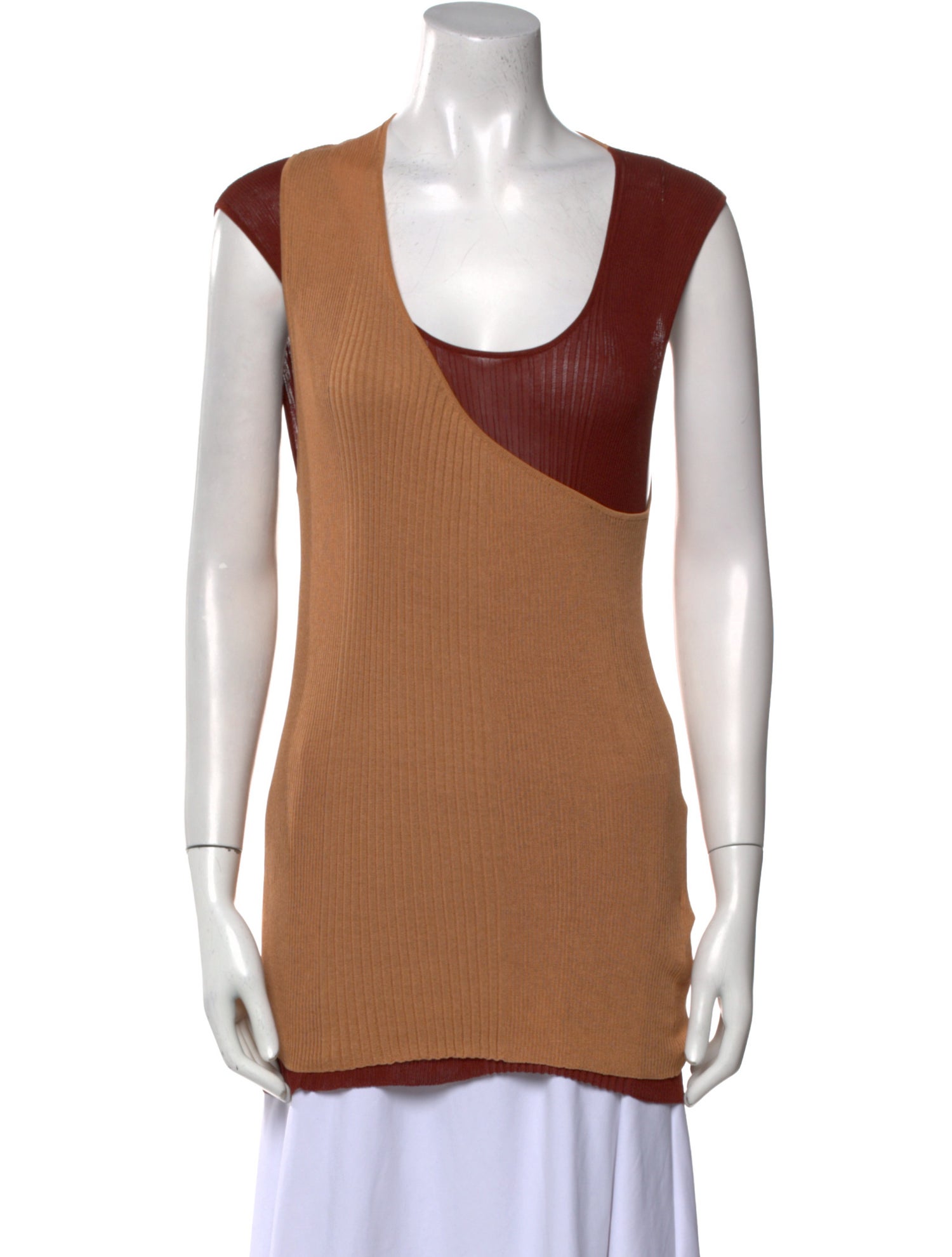 Bottega Veneta Scoop Neck Sleeveless Tunic