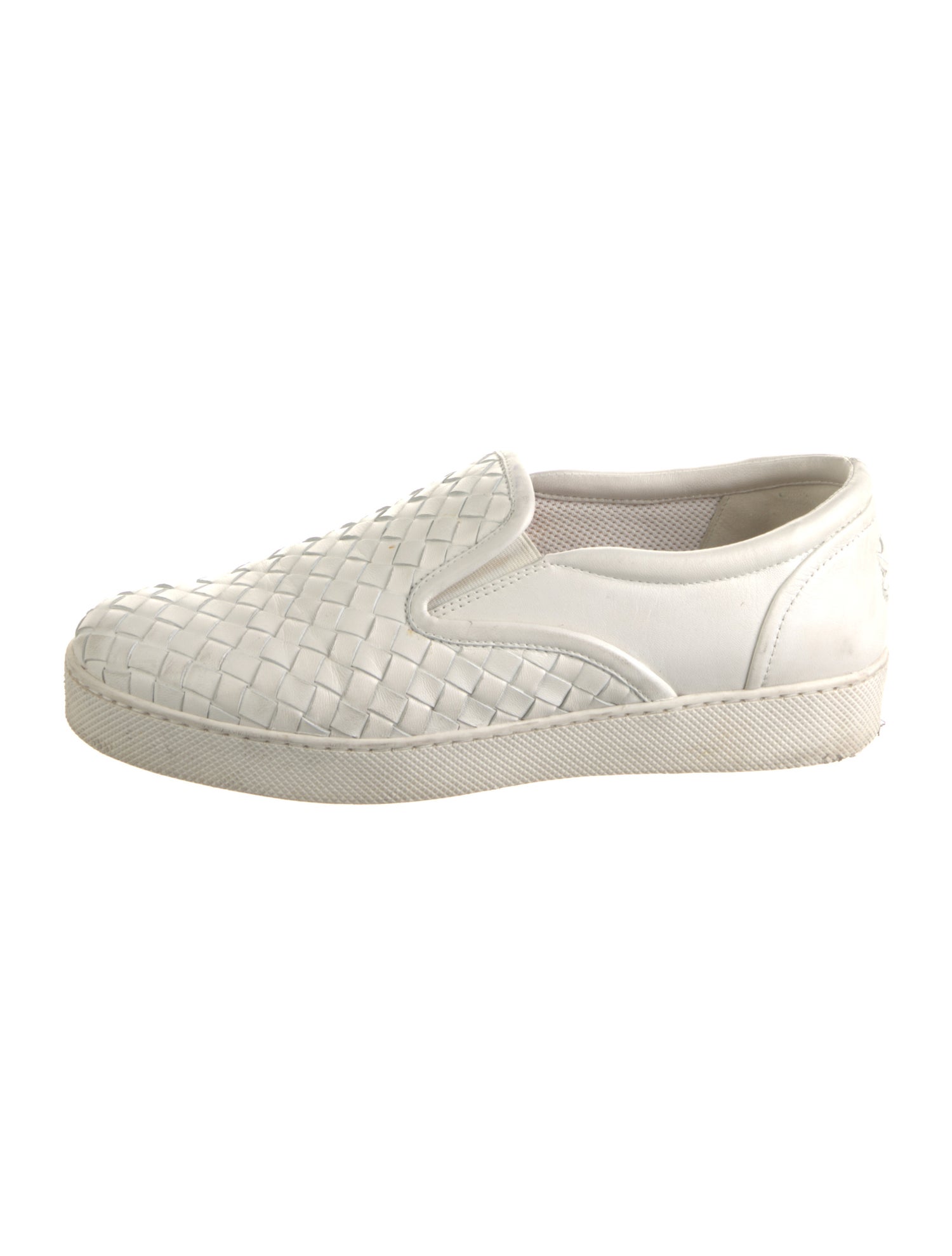 Bottega Veneta Intrecciato Weave Leather Sneakers