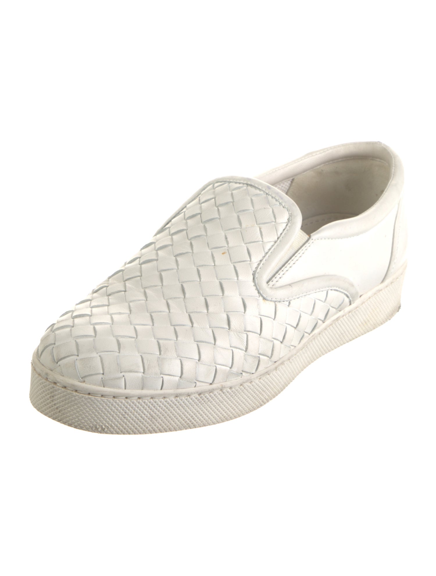 Bottega Veneta Intrecciato Weave Leather Sneakers