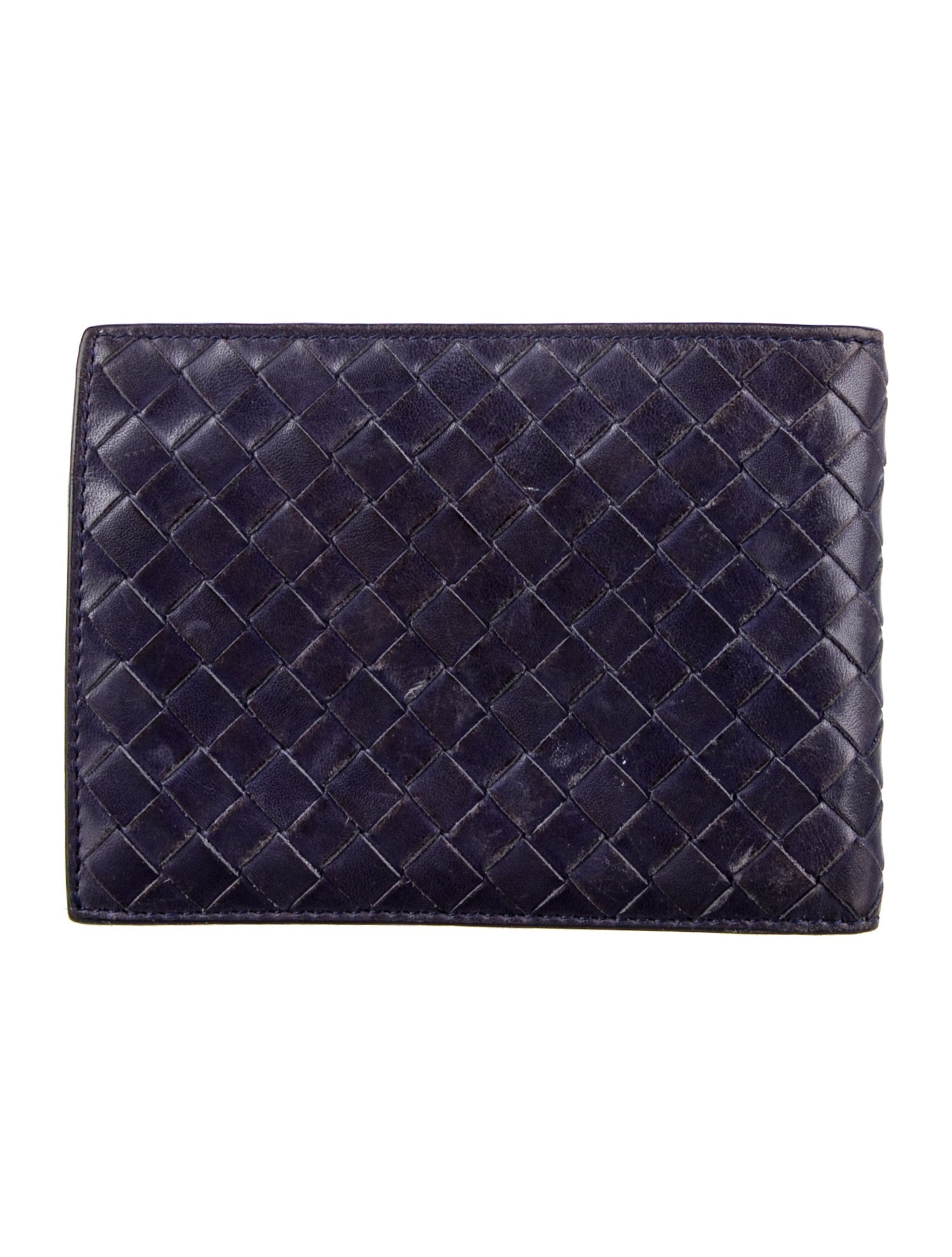 Bottega Veneta Vintage Intrecciato Weave Wallet