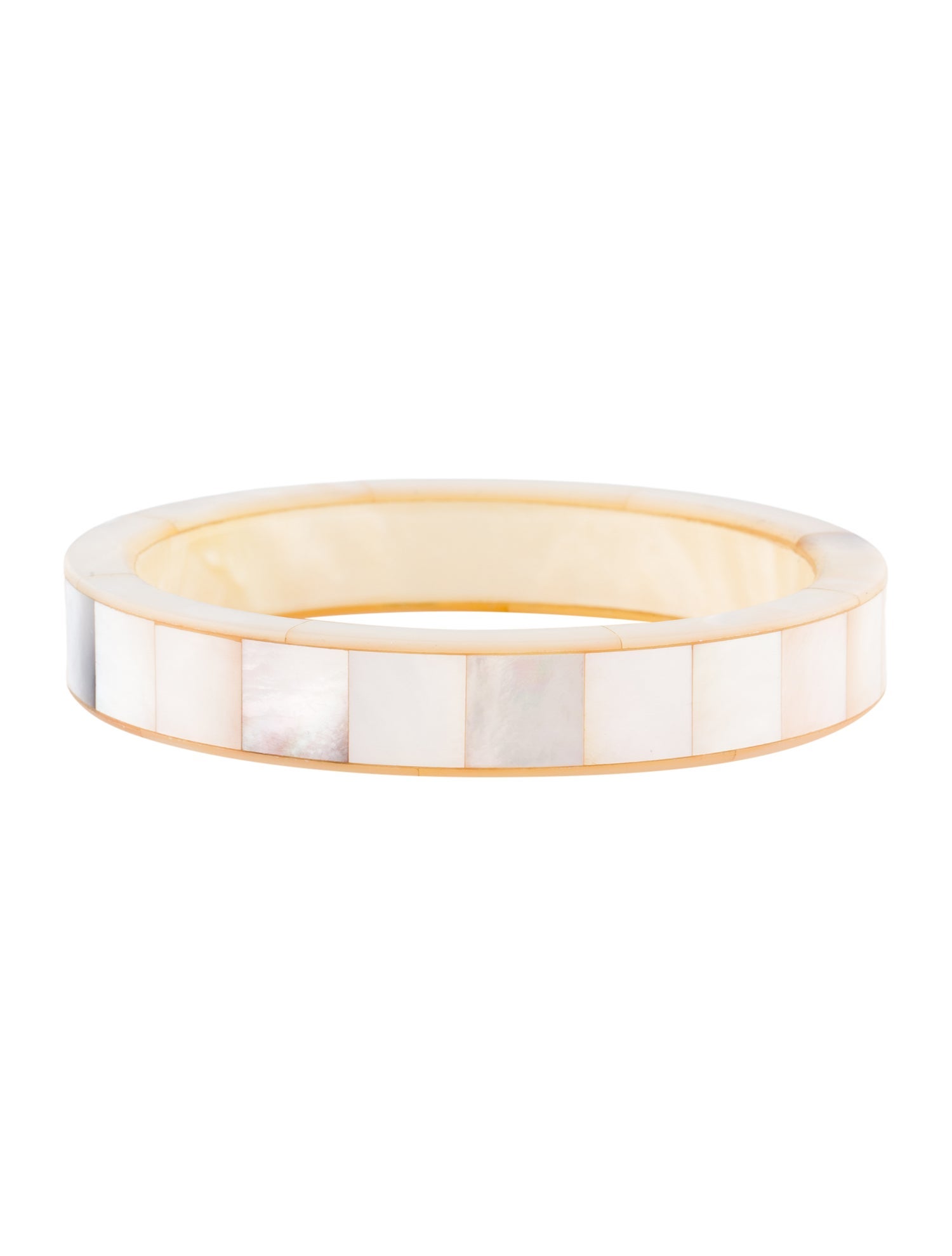 Bottega Veneta Mother Of Pearl Bangle Bracelet