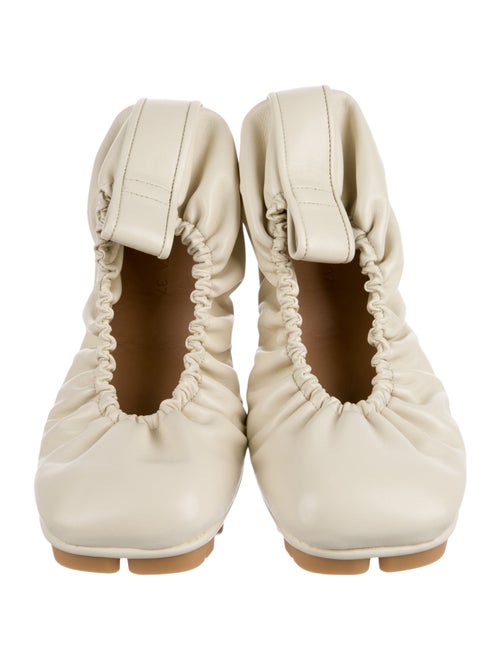 Bottega Veneta Leather Colorblock Pattern Ballet Flats