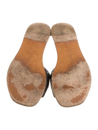 Bottega Veneta Intrecciato Weave Leather Slides